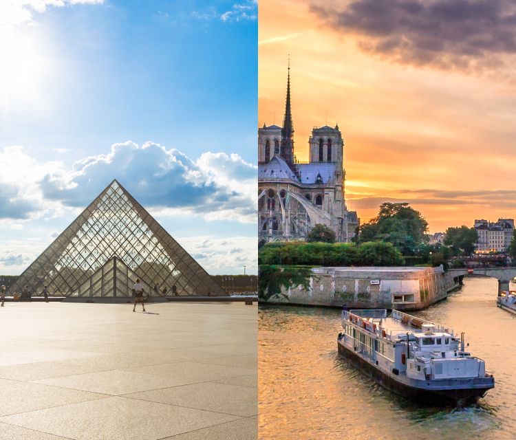 Paris: Louvre Reserved Ticket and River Cruise Combo - Taking the one-hour Seine cruise