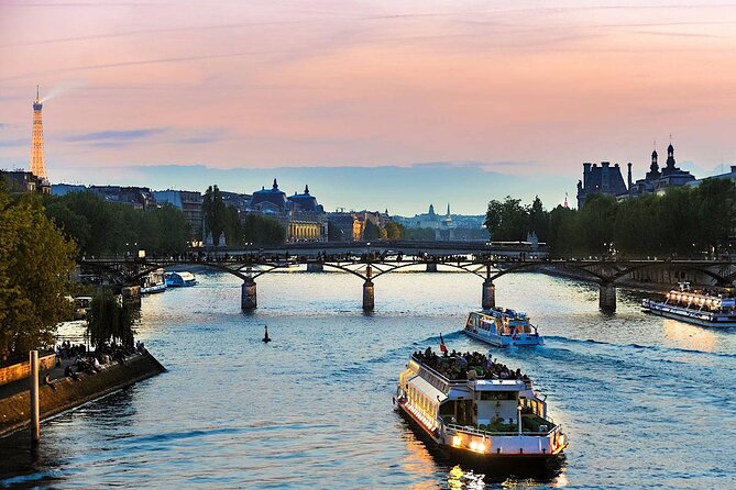 Paris: Seine River Sightseeing Sunset Cruise with Champagne - Musée d’Orsay, Tuileries, and Place de la Concorde