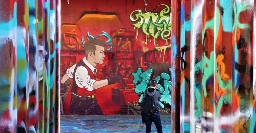 Paris: Street Art Open-Air Museum Bike Tour - Architecture built for oversized art