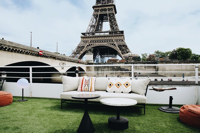 Paris Theo Boat Seine River Italian Trattoria Style Dinner Cruise - Pont Alexandre III and golden decoration