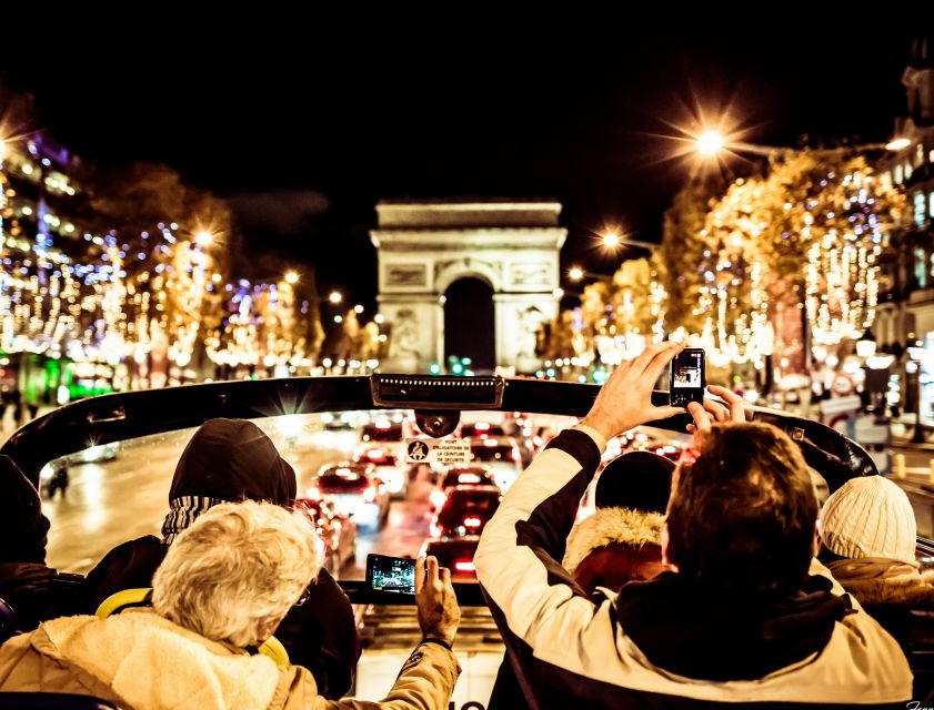 Paris: Tootbus Open-Top Christmas Bus Tour - A route through Paris after dark
