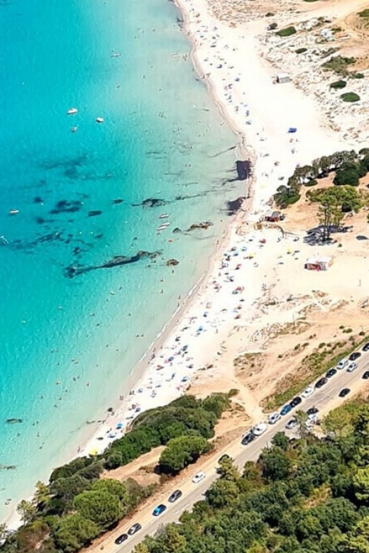 Porticcio: Coastal Train Ticket with Audio Guide & Tastings - A small train with a big coastal view