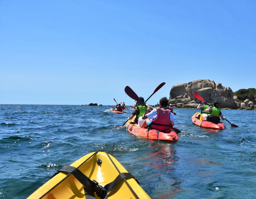 Porticcio: Guiding Kayaking Tour - Seeing a Genovese tower from sea level