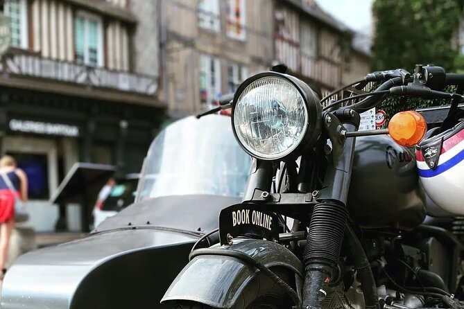 Private 3.5-hour sidecar tour & cider tasting from Le Havre port - Leaving the cruise terminal and crossing the Seine