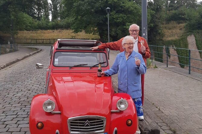 Private Lille Tour by Classic Convertible 2CV with Champagne - Starting at Place Rihour