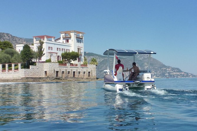 Private Sunset Tour in Solar Boat near Nice and Monaco - Villas seen from the water