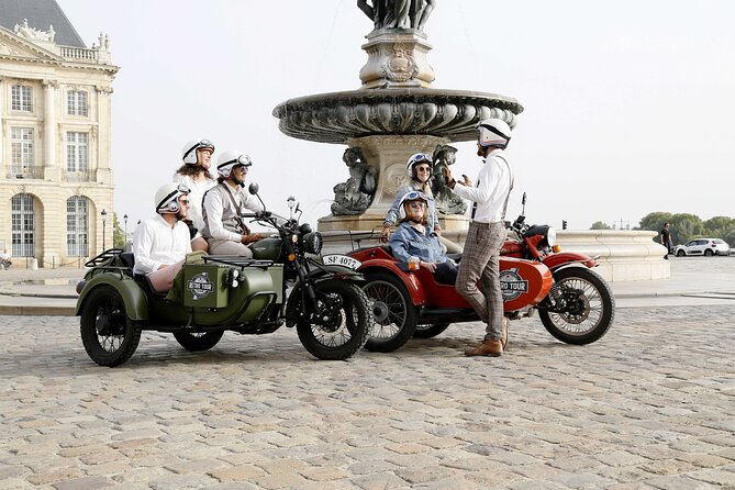 Private Tour of Bordeaux in a Sidecar 1h30 - Starting at Quinconces and the riverfront