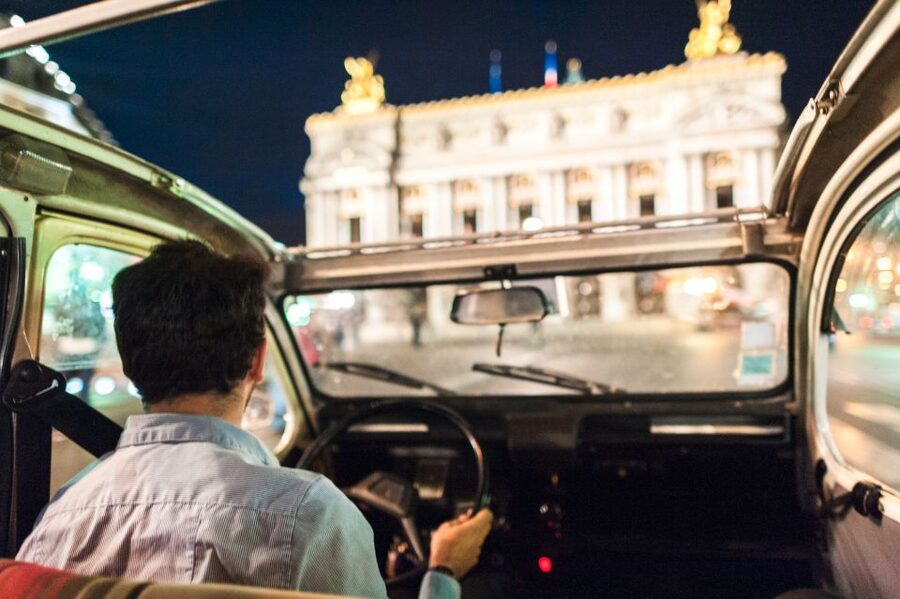 Private tour of Paris by Night with Champagne - Why Paris at night works so well from a 2CV
