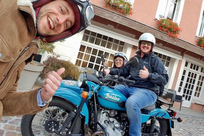 Private vintage sidecar tour of the D-Day Landing Beaches - Returning through medieval Bayeux