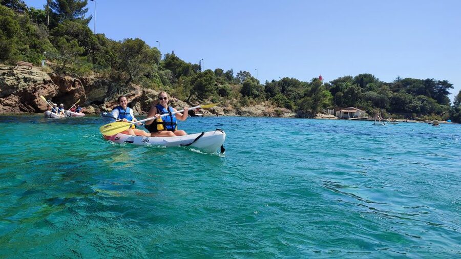 Rando Kayak Agay Guided Visit - The optional swimming break