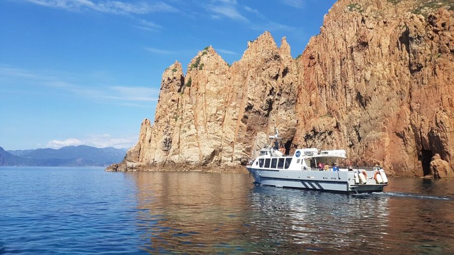 Sagone/Cargèse: Croisière Scandola, Piana, Girolata Baignade - Capo Rosso and the possible swimming stop
