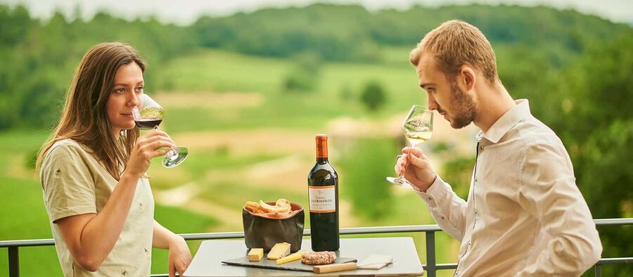 Saint-Emilion: Grand Cru Classé Gourmet Visit - The terrace is part of the experience