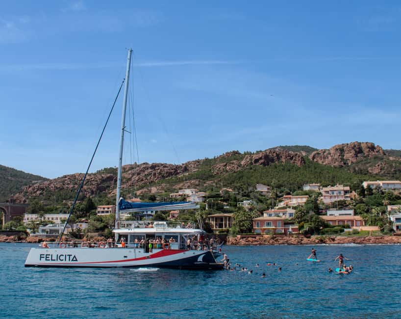 Saint-Raphaël: Golden Island Afternoon Cruise with Drinks - The Anchorage Between Cap Roux and Anthéor