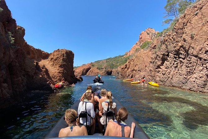 Sea excursion - Estérel Massif by boat - Swimming in a secluded cove