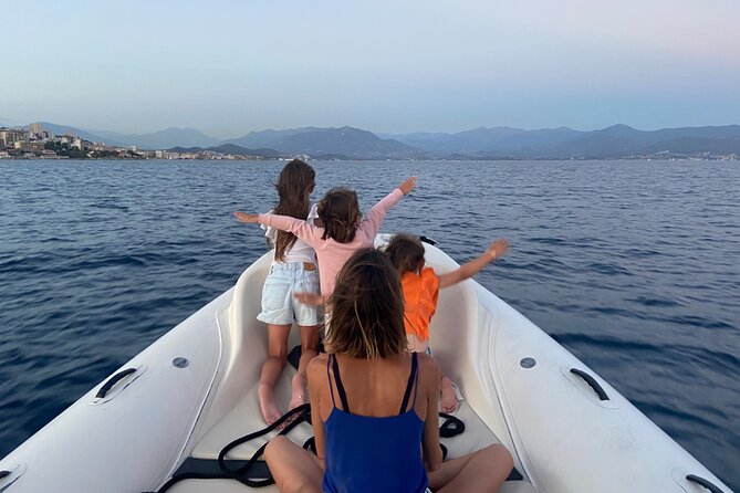 Sunset boat cruise with Aperitif at the Sanguinary Islands - Swimming in the Gulf of Ajaccio